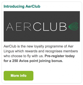 Aer Lingus AERCLUB joining email