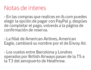 Notes of Interest IB Magazine ib.com - Spanish
